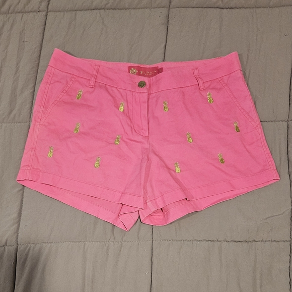 Macbeth Collection Pink Shorts w/ Pineapples - Large - Picture 2 of 11